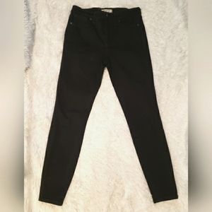 Madewell High Riser Skinny Black Size: 28